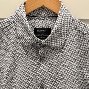 Bugatchi Monochrome Patterned Button-Down Shirt